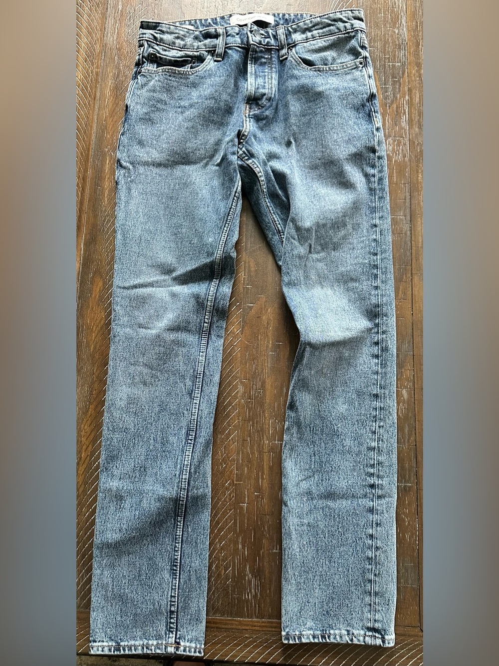 Calvin Klein Jeans Men's Light Blue Slim Straight-Leg Denim - Size 30x32
